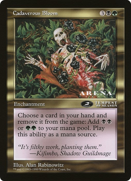 Image for Cadaverous Bloom (2nd Place) (Arena League) [Oversize Cards] - Magic: The Gathering