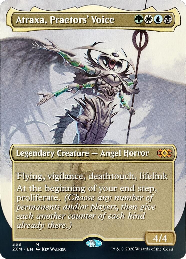 Image for Atraxa, Praetors' Voice (Borderless) (353) [Double Masters] - Magic: The Gathering