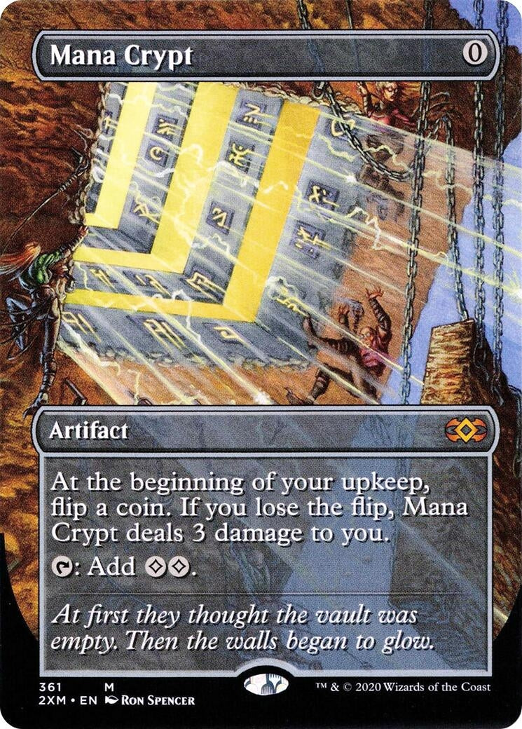 Image for Mana Crypt (Borderless) (361) [Double Masters] - Magic: The Gathering
