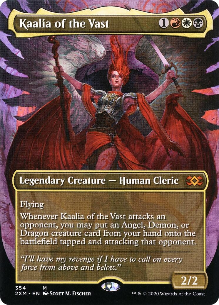 Image for Kaalia of the Vast (Borderless) (354) [Double Masters] - Magic: The Gathering