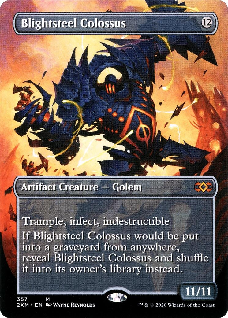 Image for Blightsteel Colossus (Borderless) (357) [Double Masters] - Magic: The Gathering