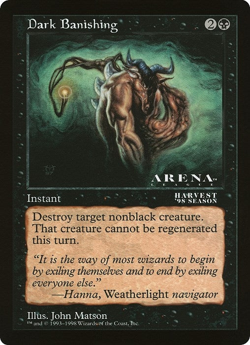 Image for Dark Banishing (Arena League) [Oversize Cards] - Magic: The Gathering