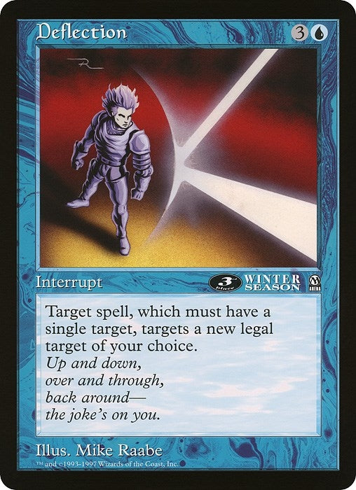 Image for Deflection (3rd Place) (Arena League) [Oversize Cards] - Magic: The Gathering