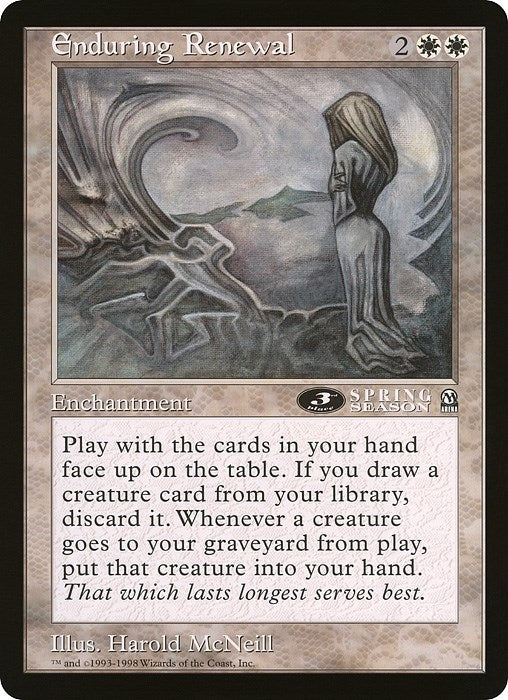 Image for Enduring Renewal (3rd Place) (Arena League) [Oversize Cards] - Magic: The Gathering