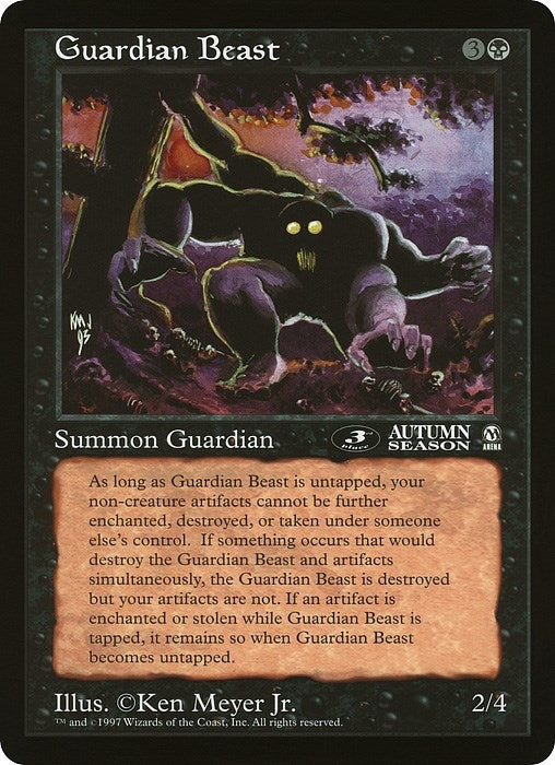 Image for Guardian Beast (3rd Place) (Arena League) [Oversize Cards] - Magic: The Gathering