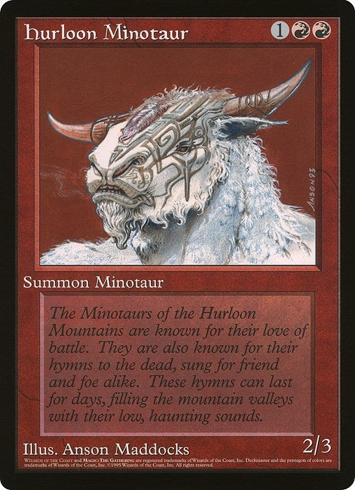 Image for Hurloon Minotaur (Wizards of the Coast Caravan Tours) [Oversize Cards] - Magic: The Gathering