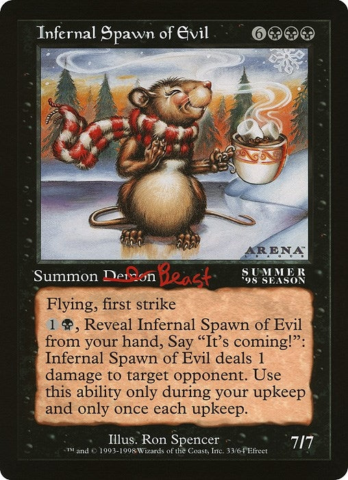 Image for Infernal Spawn of Evil (Arena League) [Oversize Cards] - Magic: The Gathering