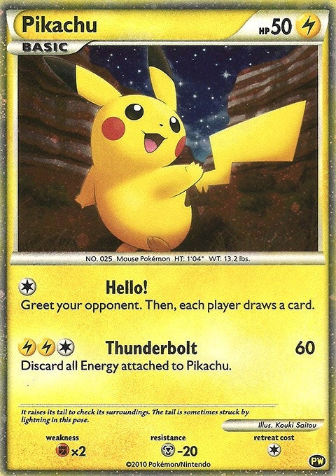 Image for Pikachu (English) (PW 1) [Pikachu World Collection Promos] - Pokemon