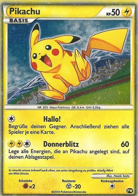 Image for Pikachu (German) (PW 6) [Pikachu World Collection Promos] - Pokemon