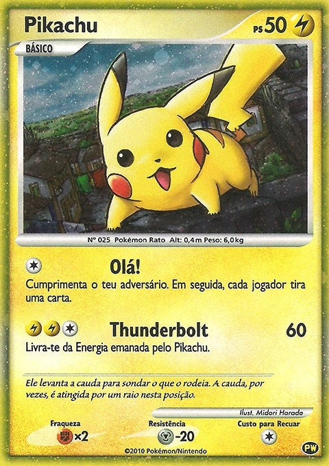 Image for Pikachu (Portuguese) (PW 9) [Pikachu World Collection Promos] - Pokemon