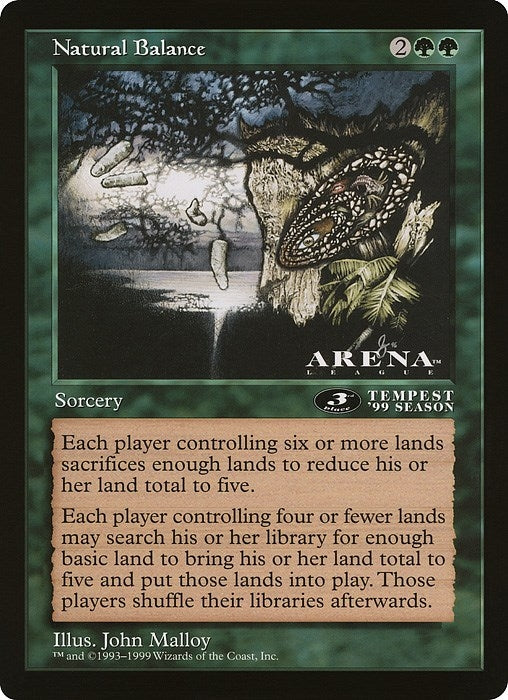 Image for Natural Balance (3rd Place) (Arena League) [Oversize Cards] - Magic: The Gathering