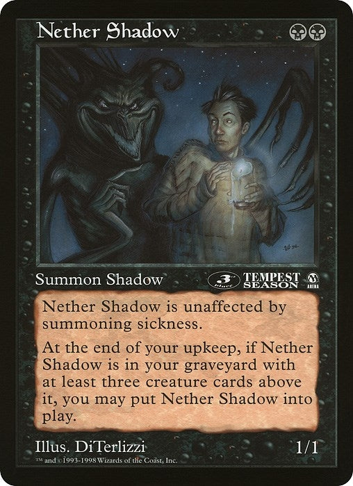 Image for Nether Shadow (3rd Place) (Arena League) [Oversize Cards] - Magic: The Gathering