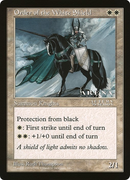Image for Order of the White Shield (Arena League) [Oversize Cards] - Magic: The Gathering