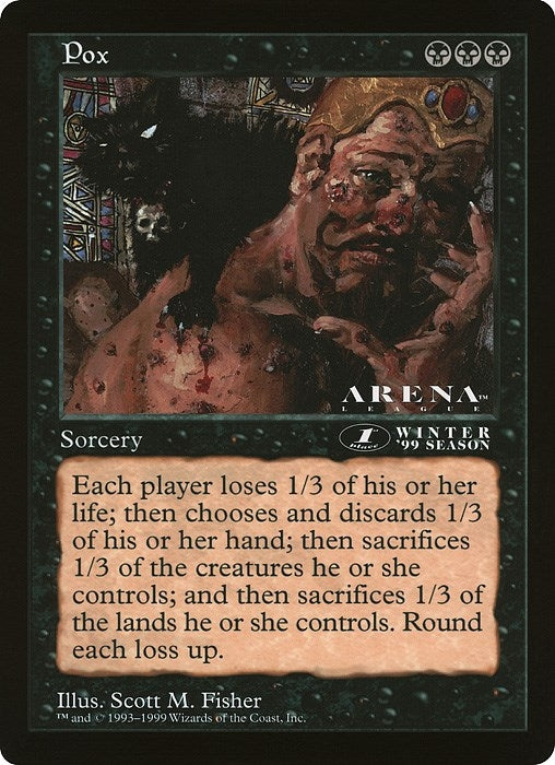 Image for Pox (1st Place) (Arena League) [Oversize Cards] - Magic: The Gathering