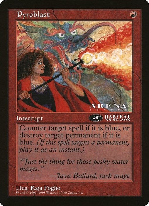 Image for Pyroblast (3rd Place) (Arena League) [Oversize Cards] - Magic: The Gathering