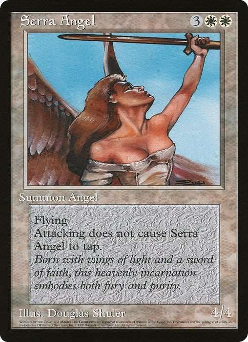 Image for Serra Angel (Wizards of the Coast Caravan Tours) [Oversize Cards] - Magic: The Gathering