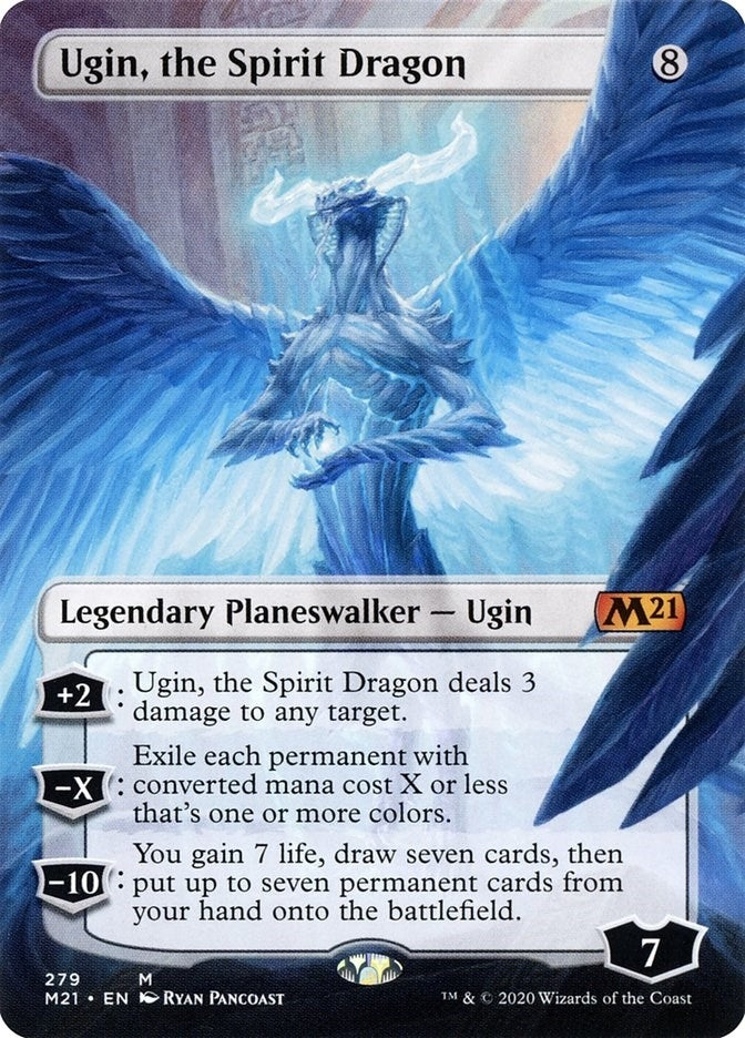 Image for Ugin, the Spirit Dragon (Borderless) (279) [Core Set 2021] - Magic: The Gathering