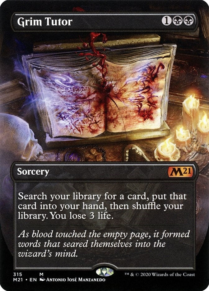Image for Grim Tutor (Alternate Art) (315) [Core Set 2021] - Magic: The Gathering