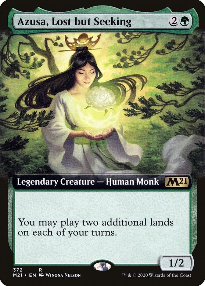 Image for Azusa, Lost but Seeking (Extended Art) (372) [Core Set 2021] - Magic: The Gathering