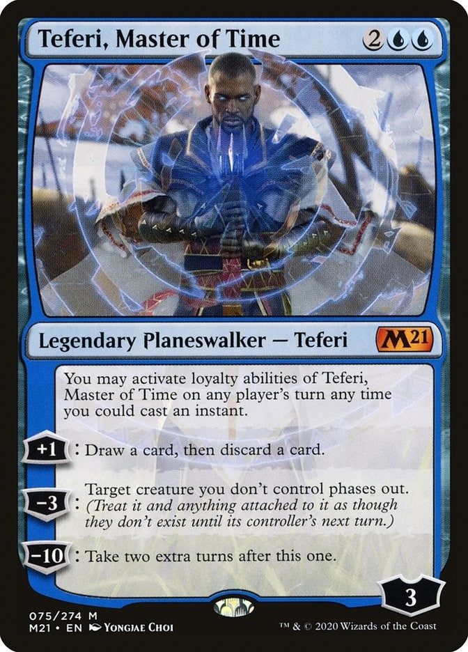 Image for Teferi, Master of Time (75) [Core Set 2021] - Magic: The Gathering