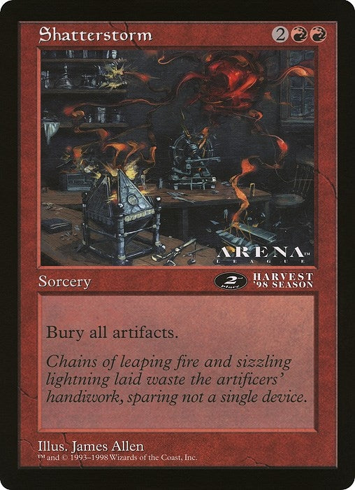 Image for Shatterstorm (2nd Place) (Arena League) [Oversize Cards] - Magic: The Gathering