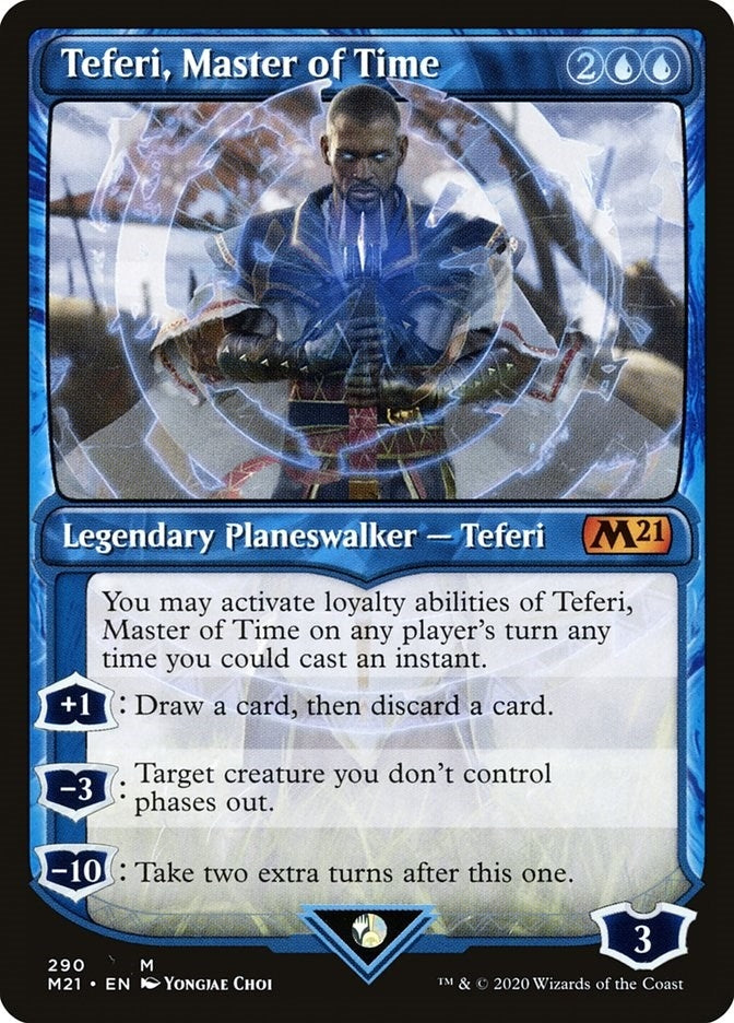 Image for Teferi, Master of Time (Showcase) (290) (290) [Core Set 2021] - Magic: The Gathering
