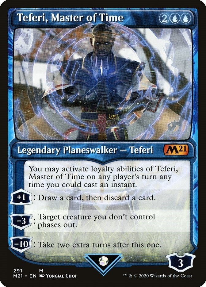 Image for Teferi, Master of Time (Showcase) (291) (291) [Core Set 2021] - Magic: The Gathering