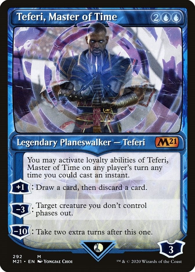 Image for Teferi, Master of Time (Showcase) (292) (292) [Core Set 2021] - Magic: The Gathering