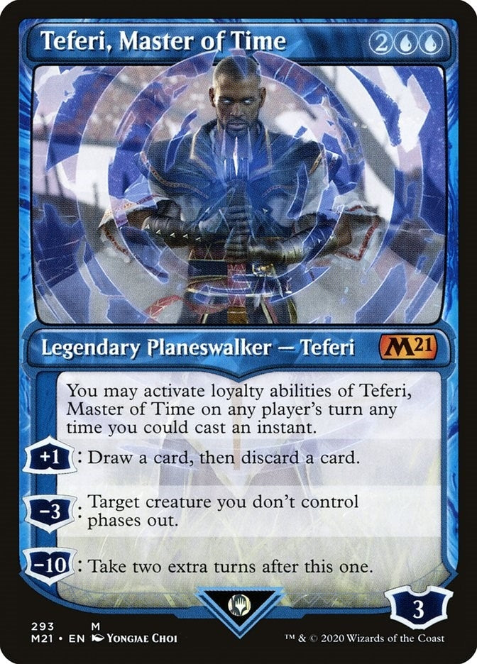 Image for Teferi, Master of Time (Showcase) (293) (293) [Core Set 2021] - Magic: The Gathering