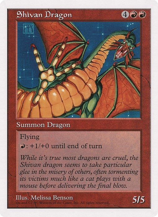 Image for Shivan Dragon (The Duelist Magazine) [Oversize Cards] - Magic: The Gathering