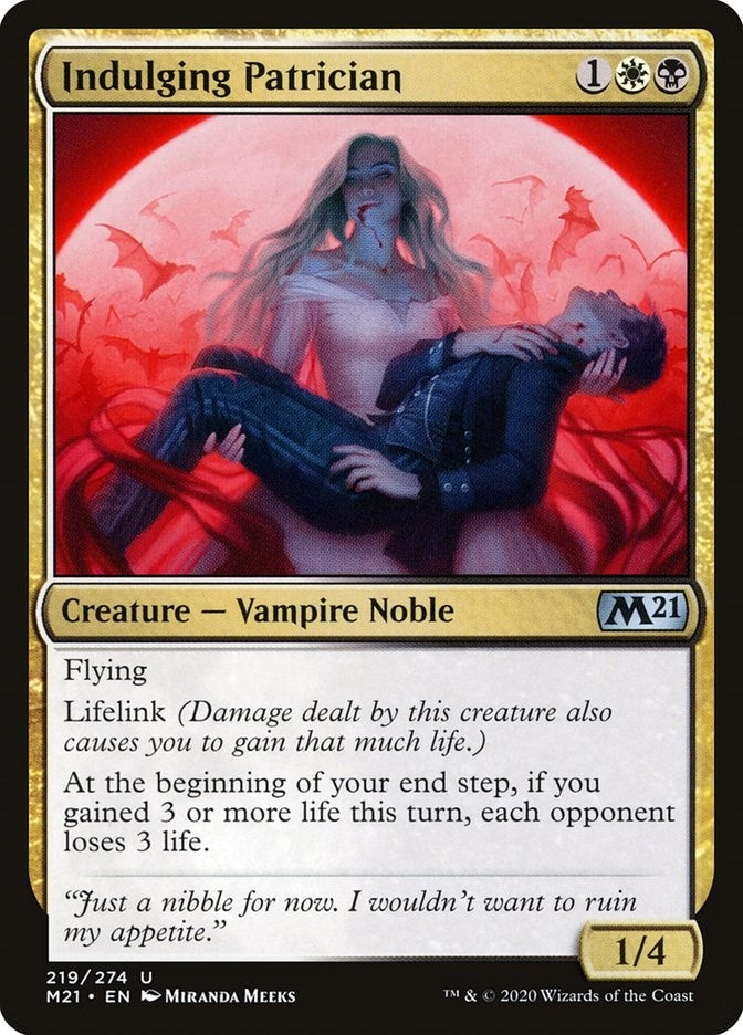 Image for Indulging Patrician (219) [Core Set 2021] - Magic: The Gathering
