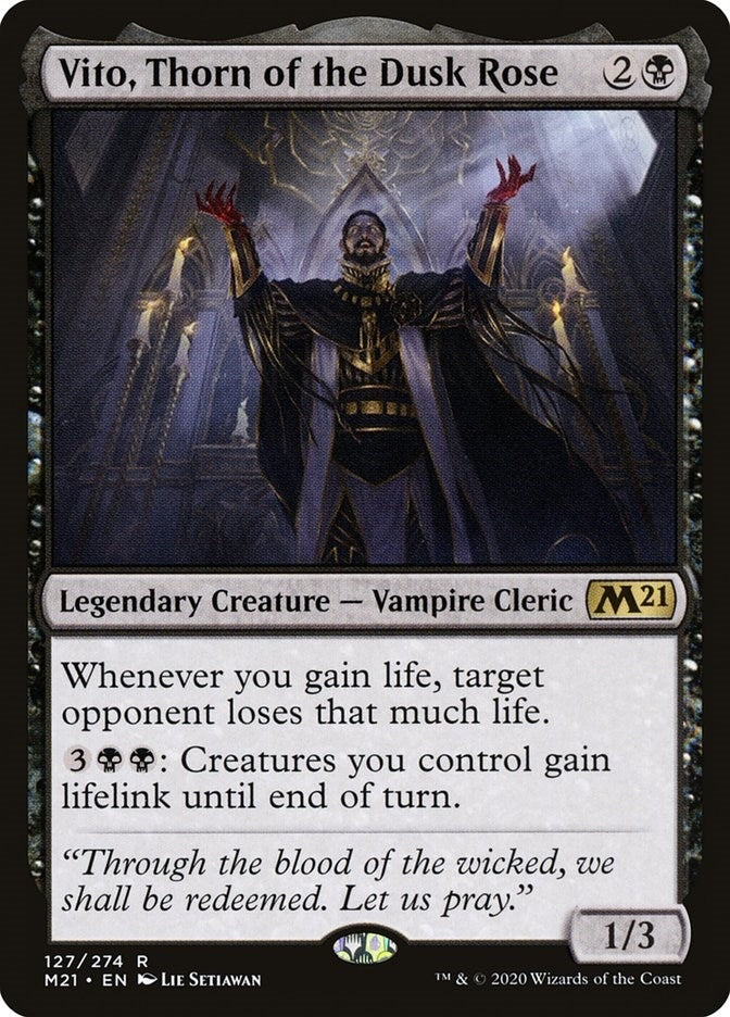 Image for Vito, Thorn of the Dusk Rose (127) [Core Set 2021] - Magic: The Gathering