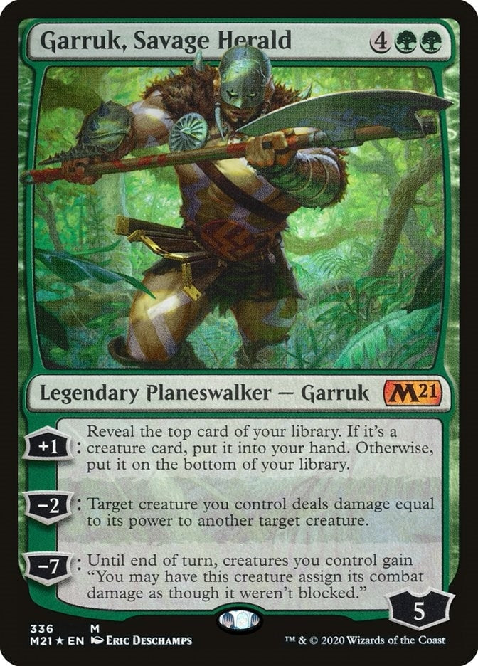 Image for Garruk, Savage Herald (336) [Core Set 2021] - Magic: The Gathering