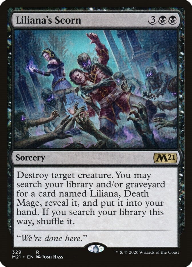 Image for Liliana's Scorn (329) [Core Set 2021] - Magic: The Gathering