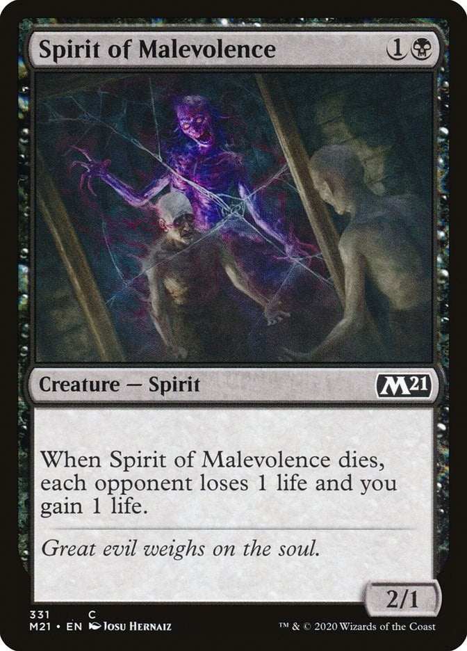 Image for Spirit of Malevolence (331) [Core Set 2021] - Magic: The Gathering