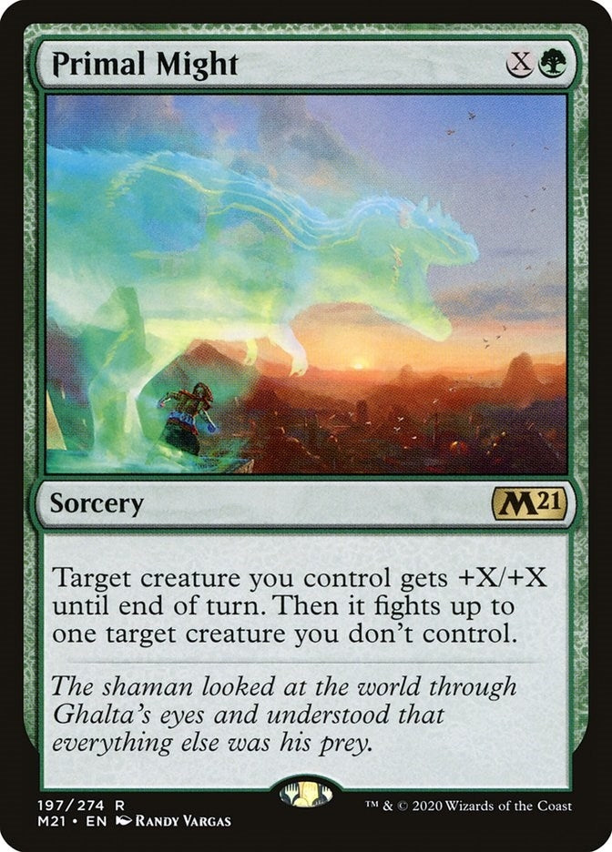 Image for Primal Might (197) [Core Set 2021] - Magic: The Gathering