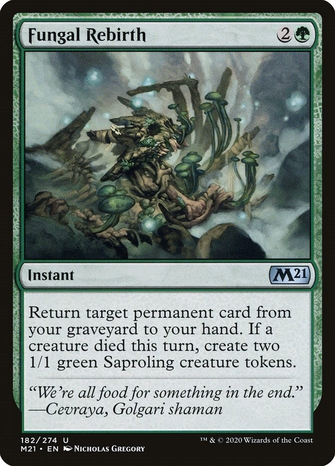 Image for Fungal Rebirth (182) [Core Set 2021] - Magic: The Gathering