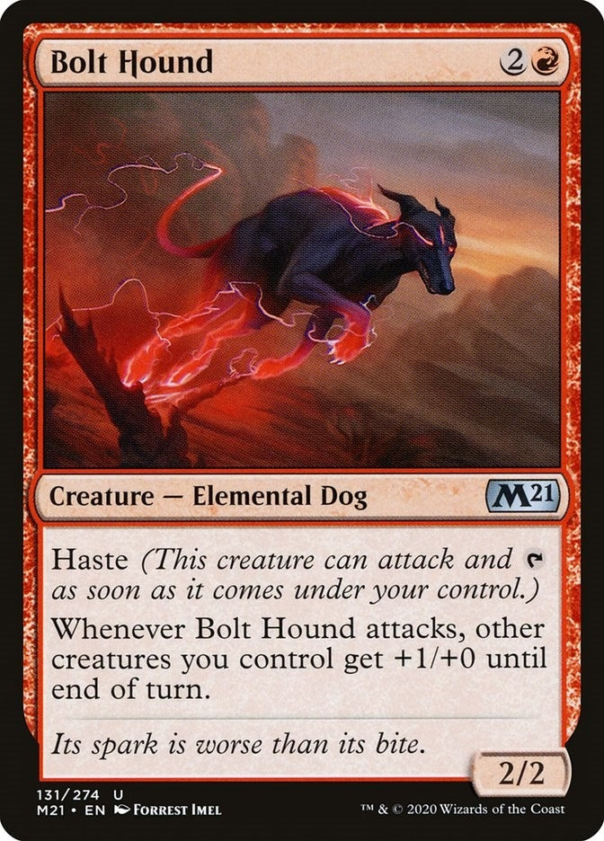 Image for Bolt Hound (131) [Core Set 2021] - Magic: The Gathering
