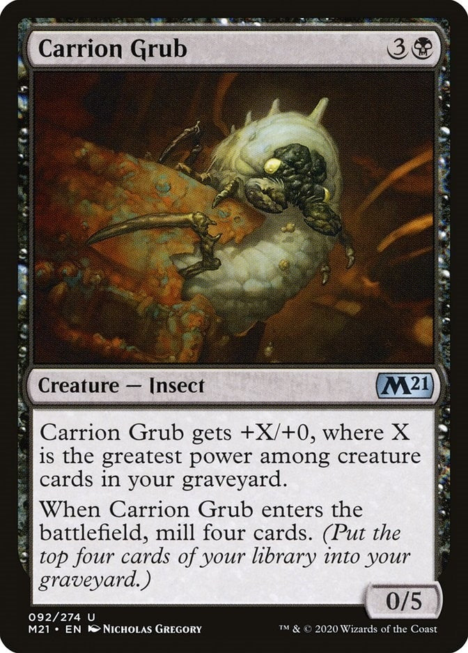 Image for Carrion Grub (92) [Core Set 2021] - Magic: The Gathering