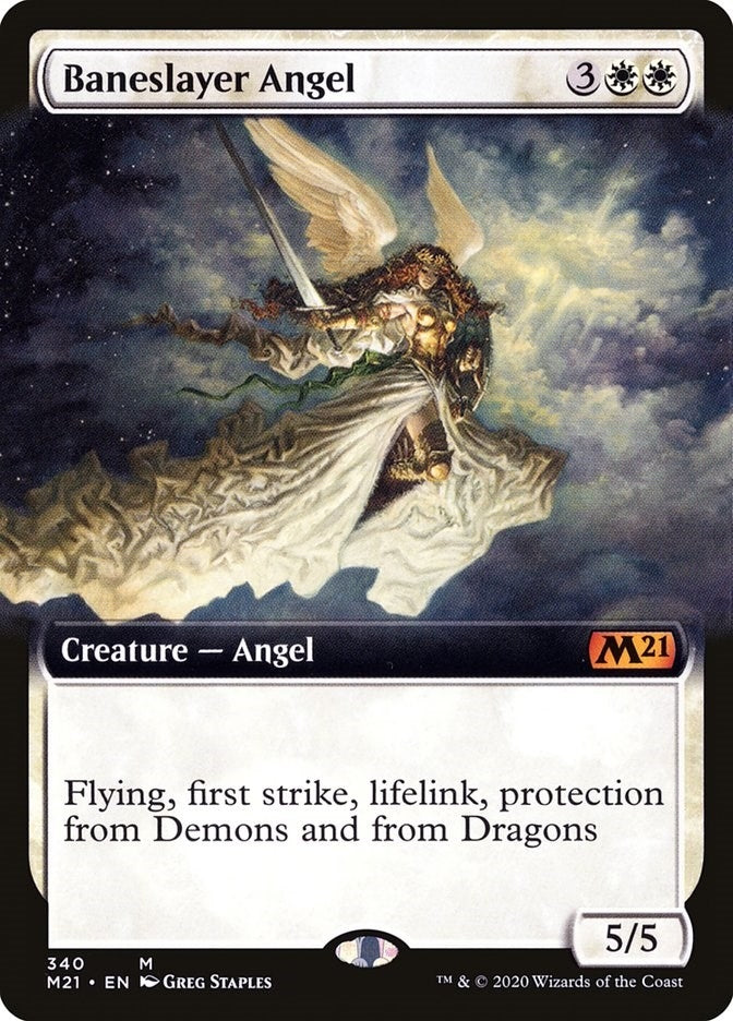 Image for Baneslayer Angel (Extended Art) (340) [Core Set 2021] - Magic: The Gathering