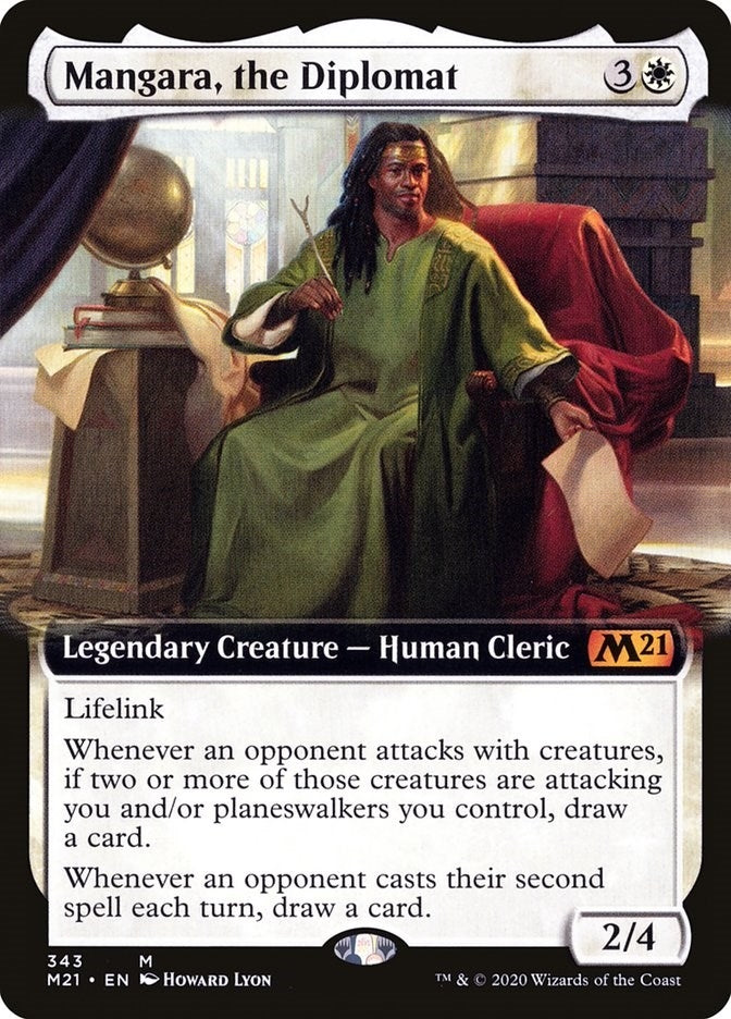 Image for Mangara, the Diplomat (Extended Art) (343) [Core Set 2021] - Magic: The Gathering