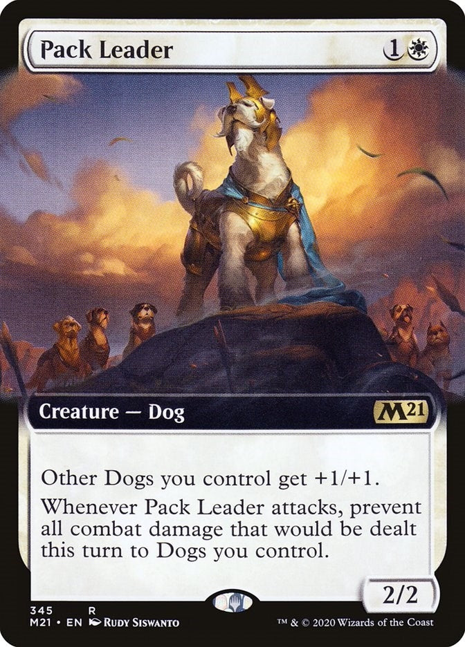 Image for Pack Leader (Extended Art) (345) [Core Set 2021] - Magic: The Gathering