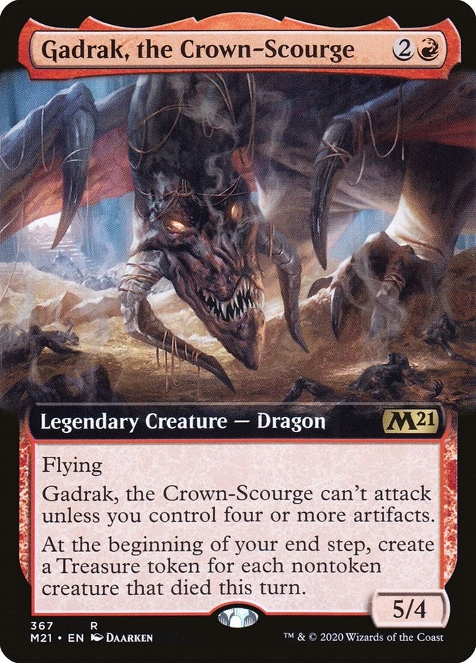 Image for Gadrak, the Crown-Scourge (Extended Art) (367) [Core Set 2021] - Magic: The Gathering