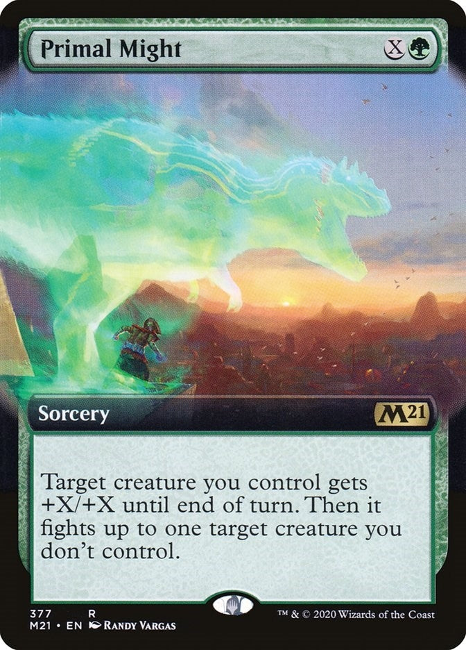 Image for Primal Might (Extended Art) (377) [Core Set 2021] - Magic: The Gathering