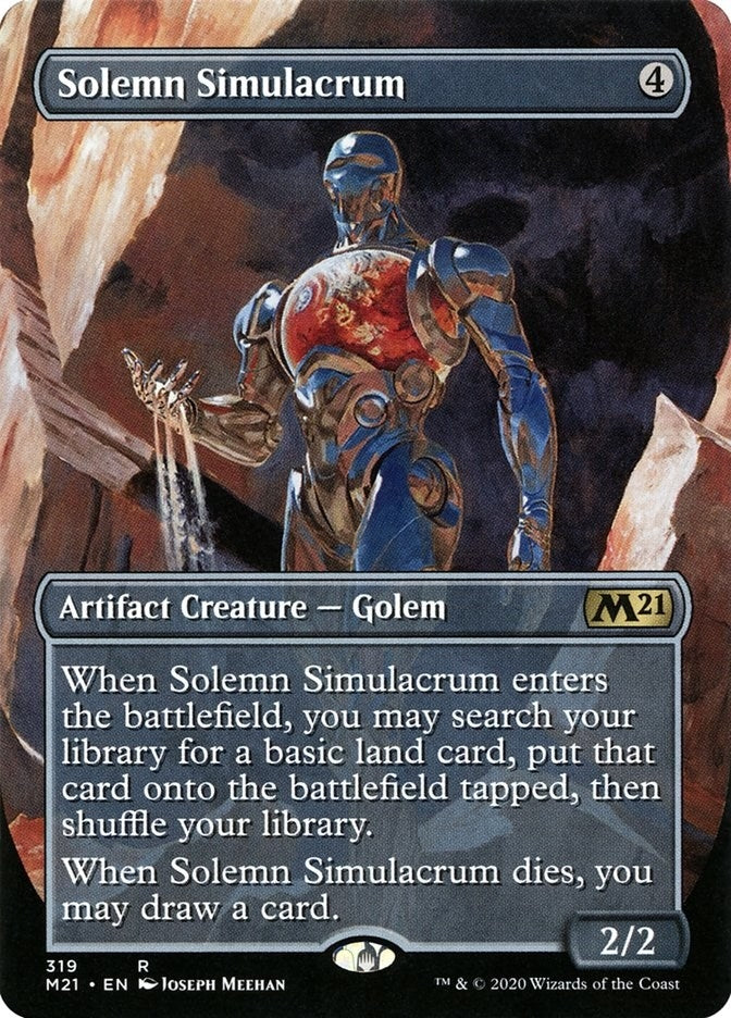 Image for Solemn Simulacrum (Alternate Art) (319) [Core Set 2021] - Magic: The Gathering