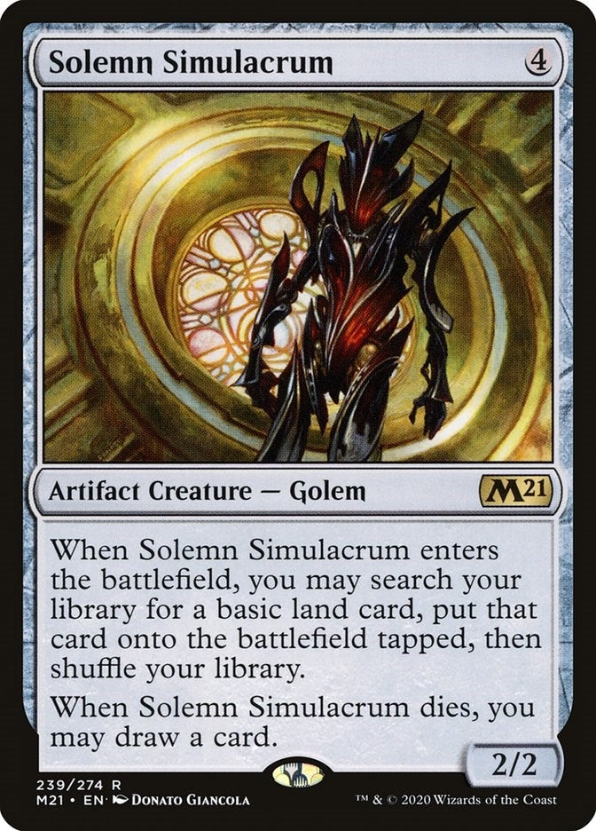 Image for Solemn Simulacrum (239) [Core Set 2021] - Magic: The Gathering