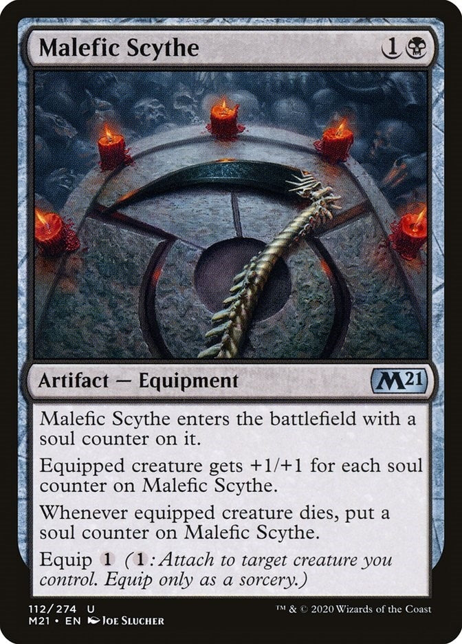 Image for Malefic Scythe (112) [Core Set 2021] - Magic: The Gathering