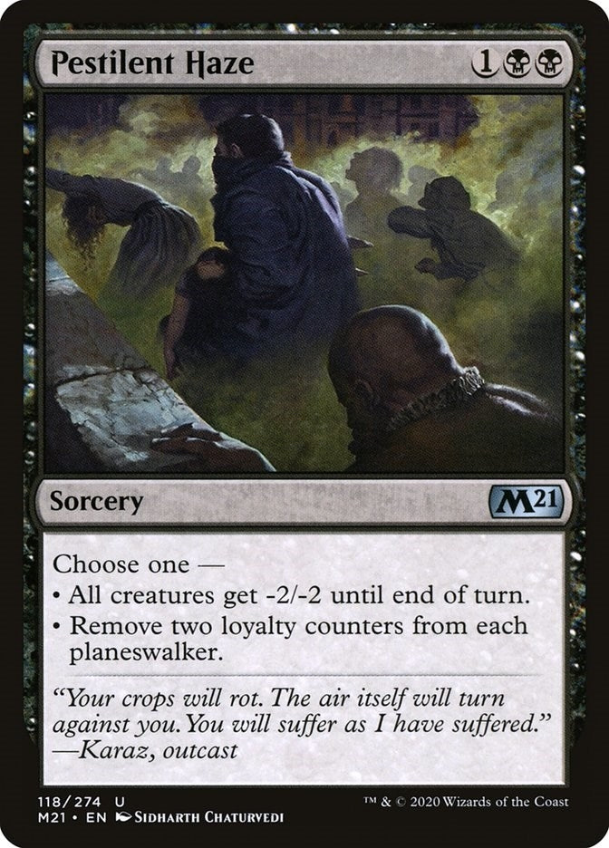 Image for Pestilent Haze (118) [Core Set 2021] - Magic: The Gathering