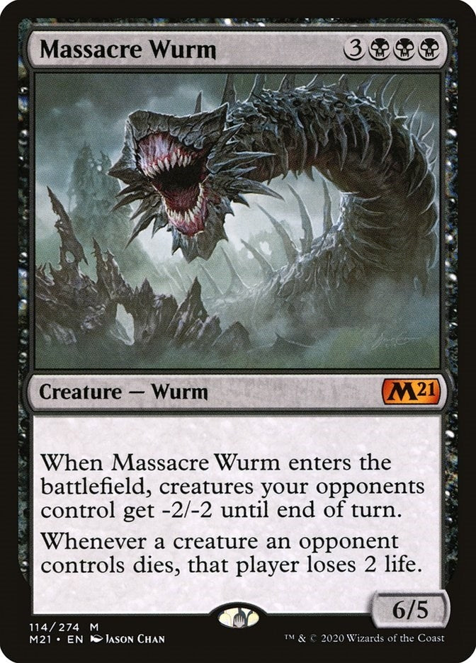 Image for Massacre Wurm (114) [Core Set 2021] - Magic: The Gathering