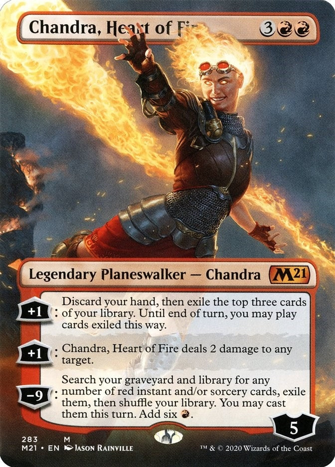 Image for Chandra, Heart of Fire (Borderless) (283) [Core Set 2021] - Magic: The Gathering